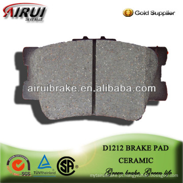 D1212 pedal pad para carro cerâmica freio pad para Camry